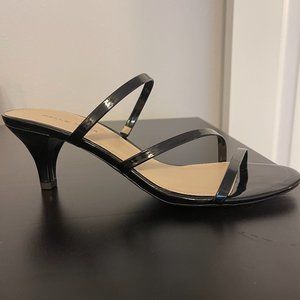 Reduced Shipping!!!   Black Patent strappy heels